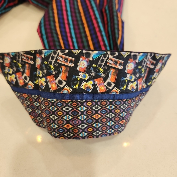 Robert Graham Shirt Men’s Medium Calvert Long Sleeve Multicolor Stripe Cotton - Picture 4 of 14